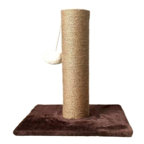 Kratzbaum Katzenkratzbrett, Krallenschleifer, Katzenzubehör, Spielzeug, Katzenklettersäule, Vertikaler Sisal-Katzenkletterrahmen Kratzbaum FüR Katzen (Color : Brown, Size : A) von BAOSHUPINGY