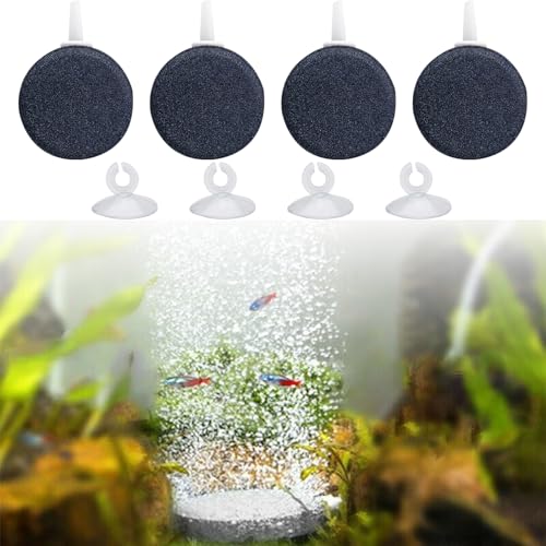 BAOSROY Aquarium Luftsteine,4pcs Aquarium Luftausströmer Luftstein,Aquarium Luftausströmer,Sprudler Stein für Aquariumpumpe,Aquarium Blase Diffusor,Aquarium Sauerstoff Diffusor,Sauerstoff Luftblasen von BAOSROY