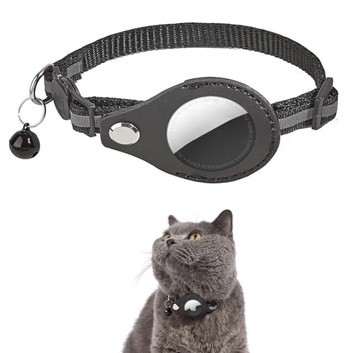 Airtag Katzenhalsband mit Glocke,Airtag Katzenhalsband,Katzenhalsbänder Airtag Hülle,Reflektierend Tracker Katze Airtag Hülle,Airtag Halsband Katze von BAOSROY