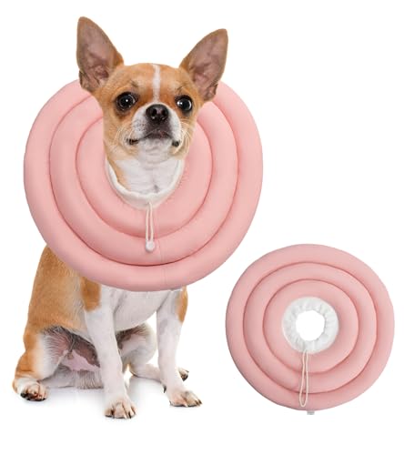 Weiche Hundekegel, Genesungs-Donut-Halsband nach Operationen, bequeme Alternative zu Kegel der Schame, Haustier-Elisabethanisches E-Halsband, Anti-Biss-Leck-Wundheilung, verstellbar für kleine, große, von BARDIMIES