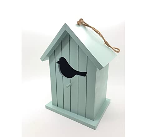 BARGAIN4ALL Freistehendes Vogelhaus aus Holz für draußen mit Sitzstange - Vogelhaus zum Aufhängen für Garten, Outdoor, Rasen - Vogelhaus Freiraum für Finken Bluebird Kolibri von BARGAIN4ALL