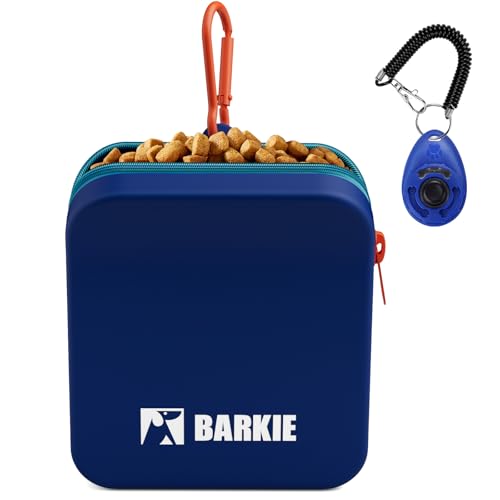 Leckerlibeutel für Hunde mit Trainings-Clicker (blau) von BARKIE