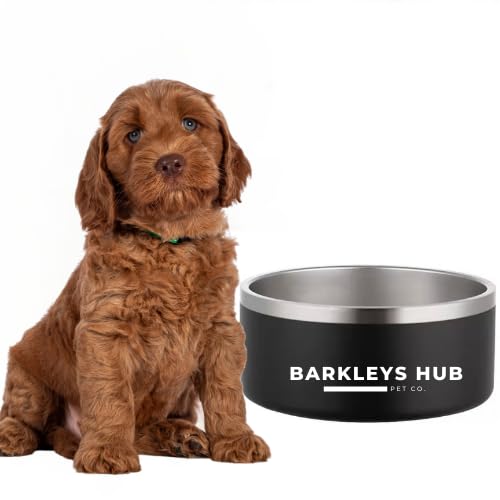 BARKLEYS HUB 1,8 l Edelstahl, rutschfester Hundenapf fasst 1,8 l von BARKLEYS HUB