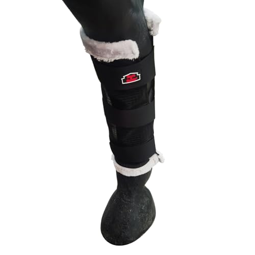 BARN & STABLE Fliegenstiefel für Pferde, atmungsaktiv, schützende Beinbandagen für Pferde-Leggings, zur Vermeidung von Fliegen und Mückenstichen von BARN & STABLE