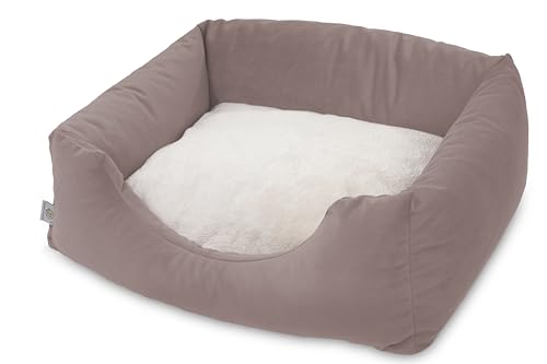 BARRY & LUCY® Hundebett Hundekissen Hundeschlafmatte Hundematte Hundematratze Hundekorb Liegekissen Weiches Kissen Elastische Füllung viele Farben (Pastellviolett S (60x40) von BARRY & LUCY