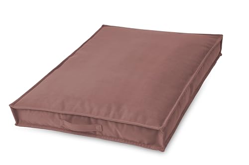 BARRY & LUCY ® Hundebett Grosse Hunde- orthopädisch Hundematte Hundematratze flauschig Haustierbett waschbar M 90x70cm, dunkelrosa von BARRY & LUCY