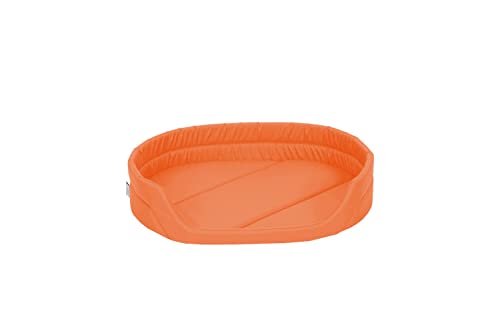 BARRY & LUCY Hundebett Hundematratze Hundekissen 2in1 Hundesofa Schlafplatz Weich und Waschbar Wasserdicht Hundeschlafmatte Hundematte Bequem viele Farben (Orange, L) von BARRY & LUCY