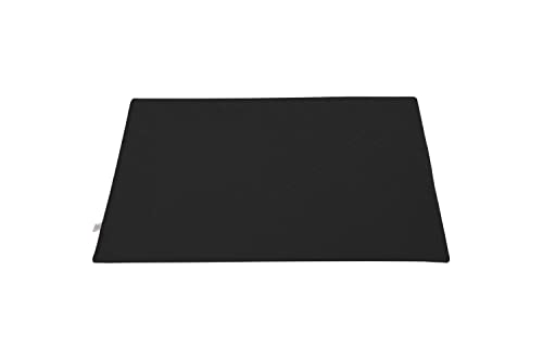 BARRY & LUCY Hundematte Bettmatte Hundebett Multifunktionale Auto Hundematte Hundekissen Hundematratze Reisehundematte Pflegeleicht Wasserdichtes Kunstleder (55x75 Schwarz) von BARRY & LUCY