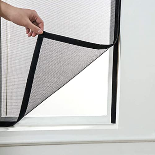 BASHI Fenster Schutzgitter Netz Halbtransparent Fenster Mesh Fenster für Katzen Fensterschutz Netz mit Selbstklebendes Klebeband Einfache Installation von BASHI