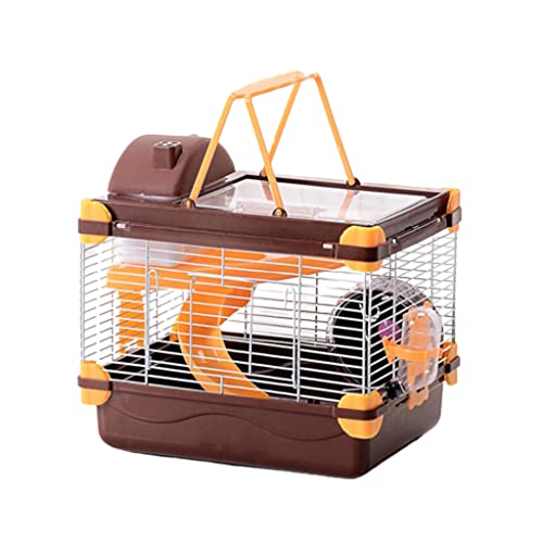 BAUBUY 31 * 24 * 30 cm 3 Farben Kleintierkäfig Dreamy Double Layer Transparent Skylight Cage für Hamsterkäfige Rennmaus Syrische Zwergmäusekäfig von BAUBUY