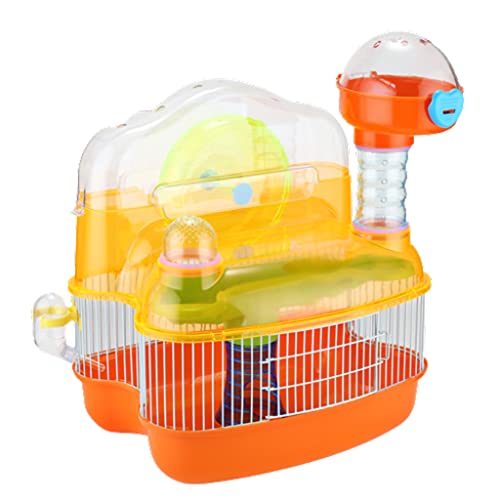 BAUBUY Hamsterkäfig Raumkapsel Multifunktionsbereich Kleintierkäfig, Hamster Luxus Castle Feeding Cage Travel Away Rennmaus Syrische Zwergmäusekäfig von BAUBUY