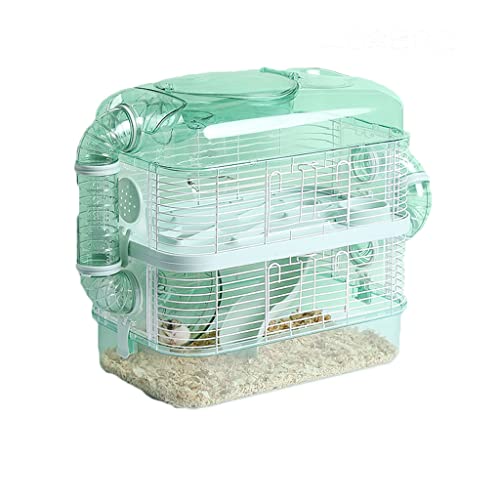 BAUBUY Hamsterkäfig Übergroße Villa Ausbruchsicheres Cottage Zweistöckiges Hamsterkäfig-Luxushaus-Kit Rennmaus Syrische Zwergmäusekäfig von BAUBUY