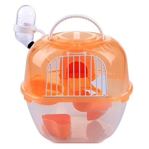 BAUBUY Kann Reise Hamsterkäfig Mini Kleintierkäfig Tragbarer Apfelkäfig Anti-Jailbreak Small Pet Out Supplies herausnehmen Rennmaus Syrische Zwergmäusekäfig von BAUBUY