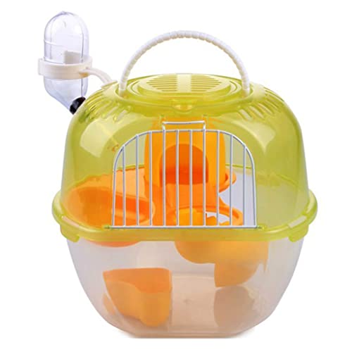 BAUBUY Kann Reise Hamsterkäfig Mini Kleintierkäfig Tragbarer Apfelkäfig Anti-Jailbreak Small Pet Out Supplies herausnehmen Rennmaus Syrische Zwergmäusekäfig von BAUBUY