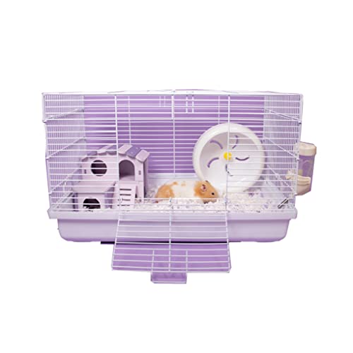 Hamsterkäfig Basic Cage Supplies Complete Food Flower Branch Rattennest Hamsterkäfig Golden Silk Bear Hedgehog Villa Rennmaus Syrische Zwergmäusekäfig von BAUBUY