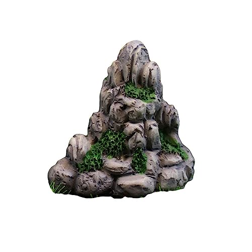 BAYORE Aquarien Harz Steingarten Figur Aquarium Dekoration Aquatische Mikrolandschaft Aquarium Ornament Sukkulenten Pflanzen Dekore Harz Landschaftsdekorationen von BAYORE