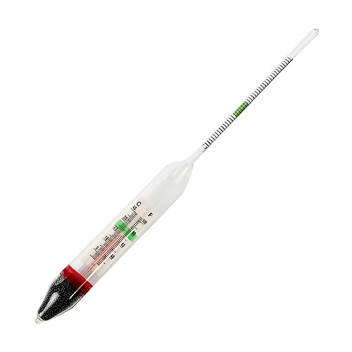 BAYORE Aquarium Glas Hydrometer Fisch Für Tank Wassertemperatur Thermometer Für Salzwasser Meerwasseraquarien Bereich 1.000-1.040 Marine Hydrometer von BAYORE