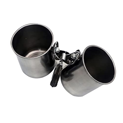 BAZEITFLOW 2 Stück Futter und Trinknapf für Vögel für Papageien und Kleine Vögel Rostfrei Leicht zu Reinigen Dekorativ für Vogelkäfige BAZEITFLOW 2 Stück Futter und Trinknapf für Vögel für Papageien und Kleine Vögel Rostfrei Leicht zu Reinigen Dekorativ für Vogelkäfige von BAZEITFLOW