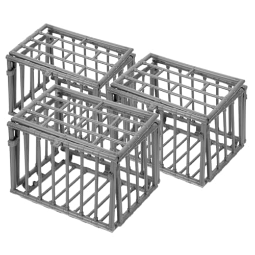 BAZEITFLOW 3 Stück Miniatur Käfig Modell Teiliges aus Kunststoff Detailreiches DIY Zubehör für Bastelprojekte Vielseitig Einsetzbar als Tierkäfig Modell Naturgetreues Design für Dekoration BAZEITFLOW 3 Stück Miniatur Käfig Modell Teiliges aus Kunststoff Detailreiches DIY Zubehör für Bastelprojekte Vielseitig Einsetzbar als Tierkäfig Modell Naturgetreues Design für Dekoration von BAZEITFLOW