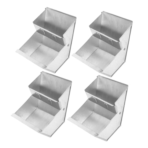 BAZEITFLOW 4 Stück Metall Futterbox für Kaninchen Langlebiger Futterspender aus Eisen für Kleine Tiere Robust gegen Kauen für Innen und Außenhaltung Bauernhöfen Einfache und Nachfüllung BAZEITFLOW 4 Stück Metall Futterbox für Kaninchen Langlebiger Futterspender aus Eisen für Kleine Tiere Robust gegen Kauen für Innen und Außenhaltung Bauernhöfen Einfache und Nachfüllung von BAZEITFLOW