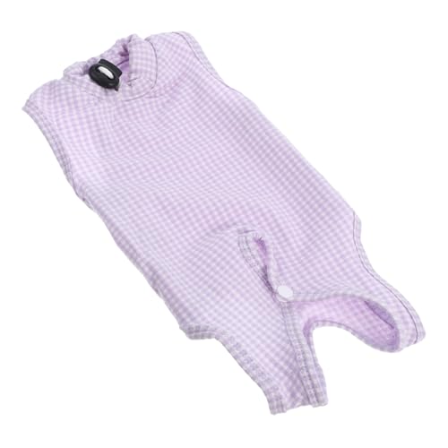 BAZEITFLOW Cat -Chirurgie -Erholungsservice Tierspielzeug Kit Hund Haustier Garderobenrolle Perlenspielzeug Kätzchen-Erholungsoutfit geschmeidiges Outfit für Katze Baumwolle Violet von BAZEITFLOW