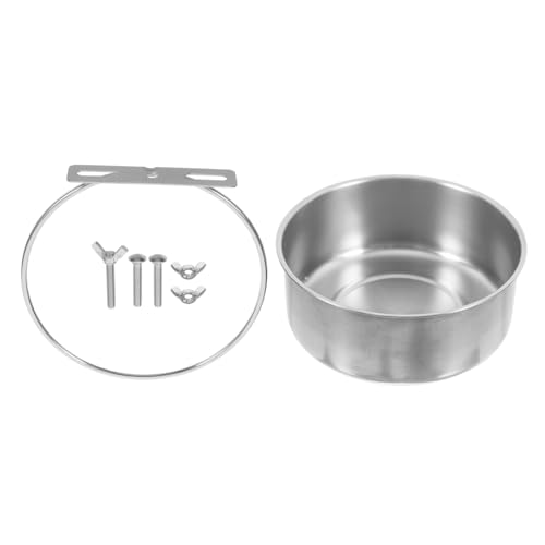 BAZEITFLOW Edelstahl Futternapf für Vögel mit Rutschfestem Boden Multifunktional als Futter Wasserschale Geeignet Leicht zu Reinigen für Papageien Wellensittiche und Käfighalter BAZEITFLOW Edelstahl Futternapf für Vögel mit Rutschfestem Boden Multifunktional als Futter Wasserschale Geeignet Leicht zu Reinigen für Papageien Wellensittiche und Käfighalter von BAZEITFLOW