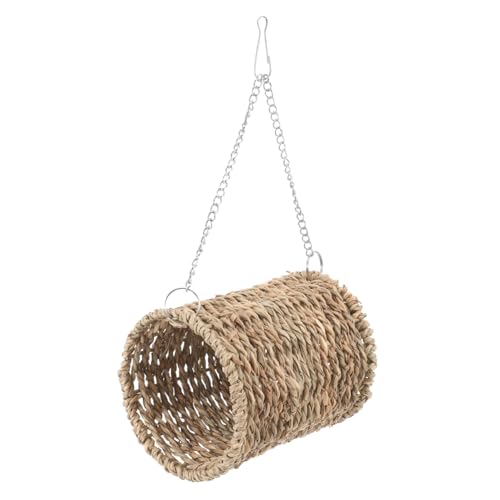 BAZEITFLOW Hängendes Hamsterbett aus Natürlichem Stroh Woven Straw Nest für Kleintiere als Komfortable Schlaf und Ruhegelegenheit im Käfig Leicht und Platzsparend Geeignet für Hamster und BAZEITFLOW Hängendes Hamsterbett aus Natürlichem Stroh Woven Straw Nest für Kleintiere als Komfortable Schlaf und Ruhegelegenheit im Käfig Leicht und Platzsparend Geeignet für Hamster und von BAZEITFLOW