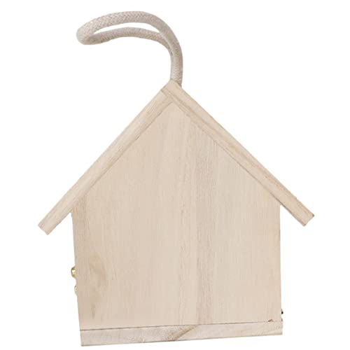 BAZEITFLOW Vogelhäuschen aus Holz für Kleine Vögel Futterhaus für Papageien und Nistkasten für Garten Hängendes Vogelnest Dekoratives Futterspender BAZEITFLOW Vogelhäuschen aus Holz für Kleine Vögel Futterhaus für Papageien und Nistkasten für Garten Hängendes Vogelnest Dekoratives Futterspender von BAZEITFLOW