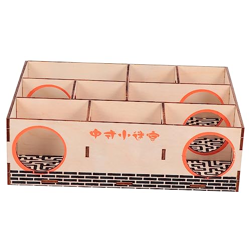 BAZEITFLOW Hamster Holzlabyrinth Tunnel für Zwerghamster und Mäuse Interaktives Nager Tunnelsystem für Gesunde Bewegung und Spielspaß Kleintierhaltung BAZEITFLOW Hamster Holzlabyrinth Tunnel für Zwerghamster und Mäuse Interaktives Nager Tunnelsystem für Gesunde Bewegung und Spielspaß Kleintierhaltung von BAZEITFLOW
