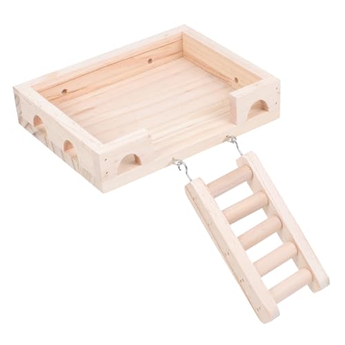 BAZEITFLOW Hamster Holz Kletterleiter Mit Plattform Natürliche Und Langlebige Spielzeuglösung Für Käfige Für Hamster Und Kleintiere Installieren Und Geruchsneutral BAZEITFLOW Hamster Holz Kletterleiter Mit Plattform Natürliche Und Langlebige Spielzeuglösung Für Käfige Für Hamster Und Kleintiere Installieren Und Geruchsneutral von BAZEITFLOW
