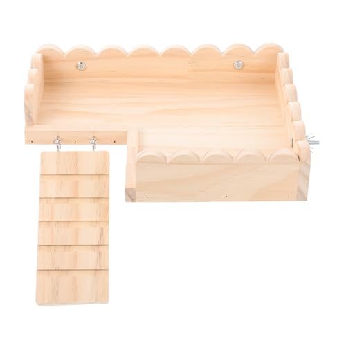 BAZEITFLOW Hamster Plattform Holz mit Leiter Kleintier Spielplatz für Meerschweinchen und Chinchilla Stabile Kletterplattform für Käfig Installieren Glatte Oberfläche Großes Spiel und BAZEITFLOW Hamster Plattform Holz mit Leiter Kleintier Spielplatz für Meerschweinchen und Chinchilla Stabile Kletterplattform für Käfig Installieren Glatte Oberfläche Großes Spiel und von BAZEITFLOW