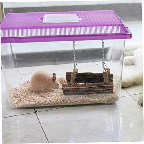 BAZEITFLOW Hamsterhängeschaukel aus Holz mit Tunnel Design Komfortables Haustierspielzeug für Kleintiere Wie Hamster Ratten Meerschweinchen und Chinchillas Vielseitiger Käfigzubehör für BAZEITFLOW Hamsterhängeschaukel aus Holz mit Tunnel Design Komfortables Haustierspielzeug für Kleintiere Wie Hamster Ratten Meerschweinchen und Chinchillas Vielseitiger Käfigzubehör für von BAZEITFLOW