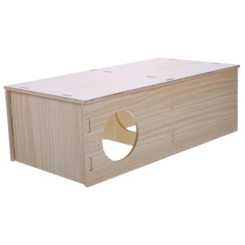 BAZEITFLOW Hamsterhaus aus Holz mit Mehreren Kammern Sicherer Rückzugsort für Hamster aus Natürlichem Bissfestem Material für Kleintiere als Ergänzung zur Wohnungseinrichtung BAZEITFLOW Hamsterhaus aus Holz mit Mehreren Kammern Sicherer Rückzugsort für Hamster aus Natürlichem Bissfestem Material für Kleintiere als Ergänzung zur Wohnungseinrichtung von BAZEITFLOW