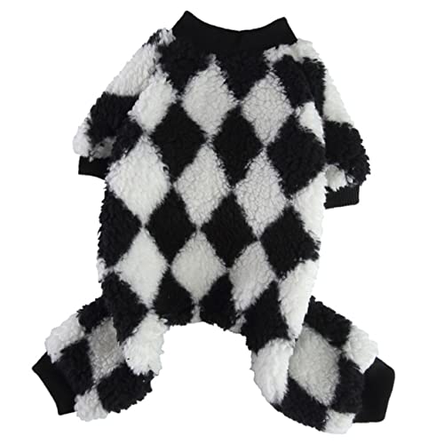 BAZEITFLOW Haustier-Pyjama Kleiner Hund Regenmantel Coole Hundejacke Hundekleidung Züchten Autozubehör Für Hunde Kleine Hundemäntel Hund Conditioner Welpe Puffer Dackel Flanell von BAZEITFLOW