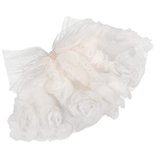 BAZEITFLOW Haustier hochzeitskleid Hunde-Outfit Party-Outfit für Haustiere hundegeburtstagsfeier Dog Costume hundekleidung Hunde-Tutu für die Hochzeit Tutu-Kleid für Welpen Polyester von BAZEITFLOW