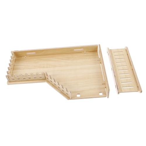 BAZEITFLOW Holz Hamster Plattform mit Leiter Stabile Kletter und Spielplattform für Kleintiere für Hamster Rennmäuse und Meerschweinchen Sicheres Zubehör für Käfige BAZEITFLOW Holz Hamster Plattform mit Leiter Stabile Kletter und Spielplattform für Kleintiere für Hamster Rennmäuse und Meerschweinchen Sicheres Zubehör für Käfige von BAZEITFLOW