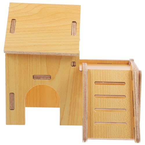 BAZEITFLOW Kleintierhaus aus Holz für Hamster und Meerschweinchen Gemütliches Versteck mit Plattform Sicher und Langlebig für Spiel und Entspannung für Kleine Haustiere BAZEITFLOW Kleintierhaus aus Holz für Hamster und Meerschweinchen Gemütliches Versteck mit Plattform Sicher und Langlebig für Spiel und Entspannung für Kleine Haustiere von BAZEITFLOW