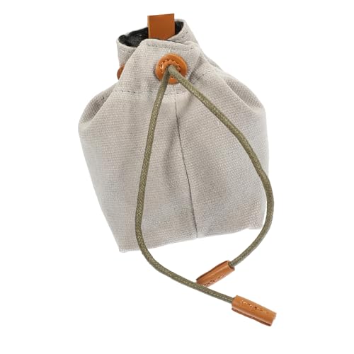 BAZEITFLOW Leckerli-Tasche für Haustiere Puzzle- für Hunde Hund wassernapf hundefutterbeutel Dog Treat Bag Outdoor-Hundeversorgung Tasche für Hundetraining Leckereien Segeltuch Grey von BAZEITFLOW