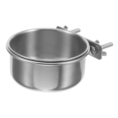 BAZEITFLOW Stainless Steel Vogelnapf Für Vögel Und Kleintiere Futter Und Wasserschalen Für Papageien Wellensittiche Nymphensittiche Mit Klemmbefestigung Leicht Zu Reinigen BAZEITFLOW Stainless Steel Vogelnapf Für Vögel Und Kleintiere Futter Und Wasserschalen Für Papageien Wellensittiche Nymphensittiche Mit Klemmbefestigung Leicht Zu Reinigen von BAZEITFLOW
