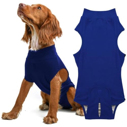 BBASILIYSD Hunde-OP-Anzug für alle Hundegrößen, Chirurgie für Hunde, weicher Bauch-Bodysuit, atmungsaktiver Hund von BBASILIYSD