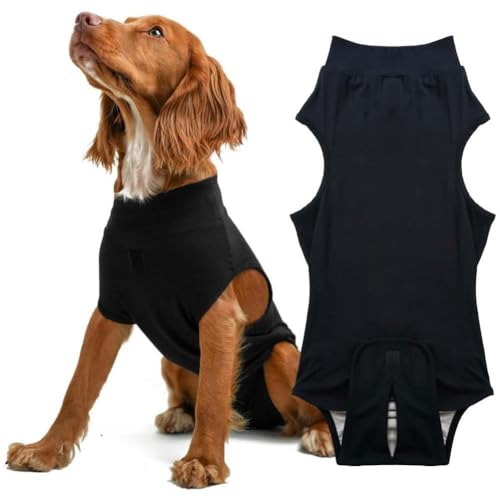 BBASILIYSD Hunde-Operationsanzug für alle Hundegrößen, Chirurgie für Hunde, weicher Kegel, Bauch-Bodysuit, atmungsaktiv, für Hunde von BBASILIYSD