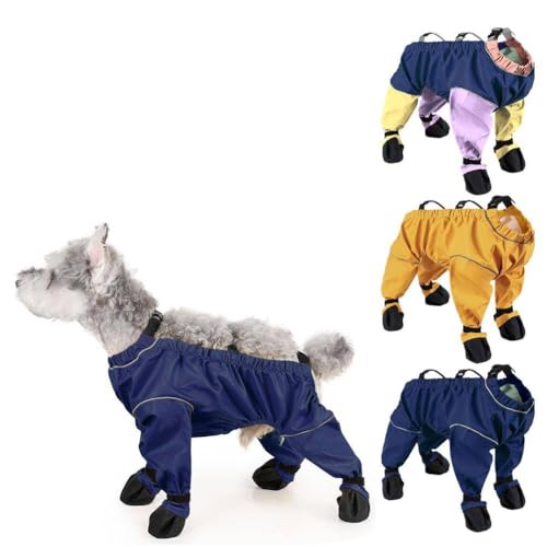 Hundestiefel-Leggings, wasserdichte Hundehose, rutschfeste Hundeschuhe, Haustierpfotenschutz für kleine, mittelgroße Hunde, verstellbare Strapsstiefel für Hunde, Outdoor-Spaziergänge, Laufen, Wandern von BBASILIYSD