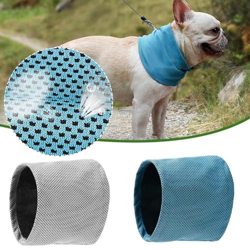 Kühlendes Hundehalstuch für mittelgroße und große Hunde, Sommer-Eishalsband, wiederverwendbar, physikalische Kühlung, sofortige Leine, Bandana mit Loch von BBASILIYSD