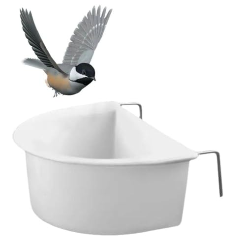 Mini-Vogelfutterspender, kleiner Futterspender für Vögel, kein Durcheinander, Sittich, Futternapf mit Deckel, transparenter Wasserspender zum Aufhängen, praktischer Behälter zum Aufhängen, von BBASILIYSD