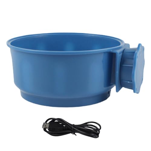 Beheizter Hundenapf, 600 ml, USB, 10 W, Tierfütterungs-Wasserbogen, automatisch baumelnder Futternapf, hängender Katzen-Wassernapf mit USB-Anschluss, langlebiger beheizter Hundenapf, beheizter Katzen- von BBAUER