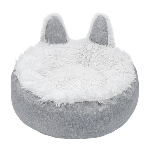 Hundematten-Nest, Hundehöhle Mit Kapuze, Zuverlässige Hundebettpolster, Warme Hundekäfig-Kistenmatte, Waschbare Hundebox-Matte, Weich Gepolsterte Fleece-Hundematte, Rutschfeste Für Drinnen Und Draußen von BBAUER