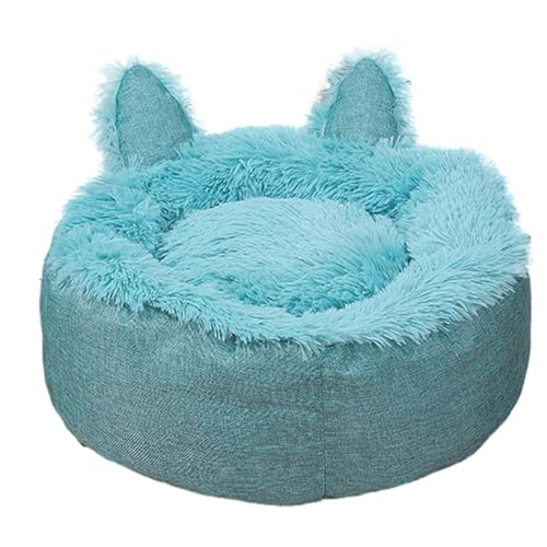 Hundematten-Nest, Hundehöhle Mit Kapuze, Zuverlässige Hundebettpolster, Warme Hundekäfig-Kistenmatte, Waschbare Hundebox-Matte, Weich Gepolsterte Fleece-Hundematte, Rutschfeste Für Drinnen Und Draußen von BBAUER