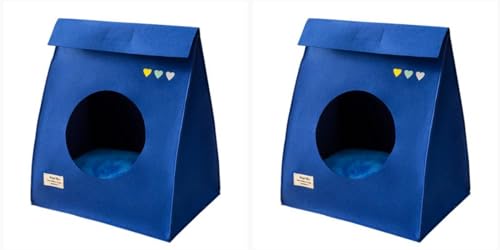 Tragbares Katzengehege - 2 Pcs Faltbare Katzenbetthöhle | Wildkatzenunterschlupf | Beheiztes Katzenhaus | Leichter Katzenunterschlupf | klener Kity-Unterschlupf | Gemütliche Katzenwohnung von BBAUER