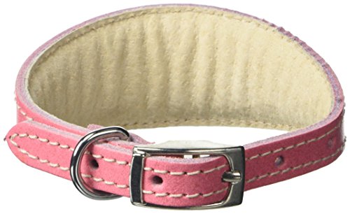 BBD Pet Products Hundehalsband, italienisches Grau, Einheitsgröße, 1,27 x 25,4 bis 30,5 cm, Rosa von BBD Pet Products