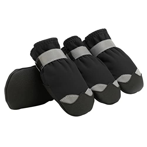 BCOATH 1 Set wasserdichte Schuhe Für Haustiere Schneestiefel Pfoten Wasserdicht rutschfeste Hundestiefel rutschfeste Hundeschuhe rutschfeste Hundestiefel Haustierschuhe von BCOATH